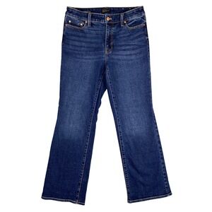 Talbots Barely Boot Brea Wash Stretch Denim Jeans Petite Womens 8P Blue